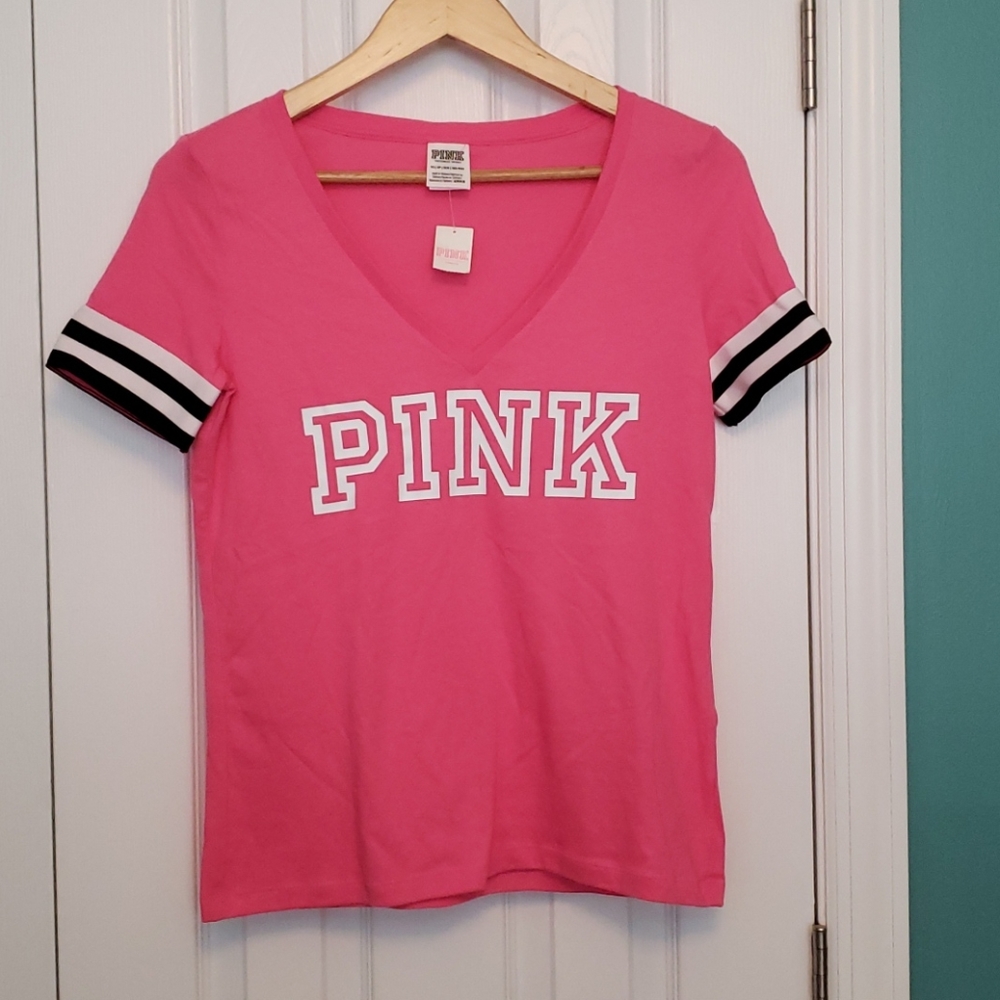 PINK VS V-neck T shirt